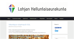 Desktop Screenshot of lohjanhelluntaisrk.net